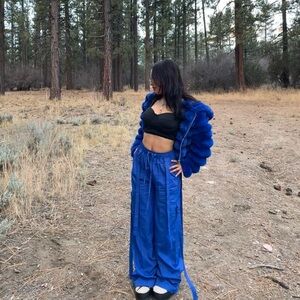 blue jacket in good condition only wore it once